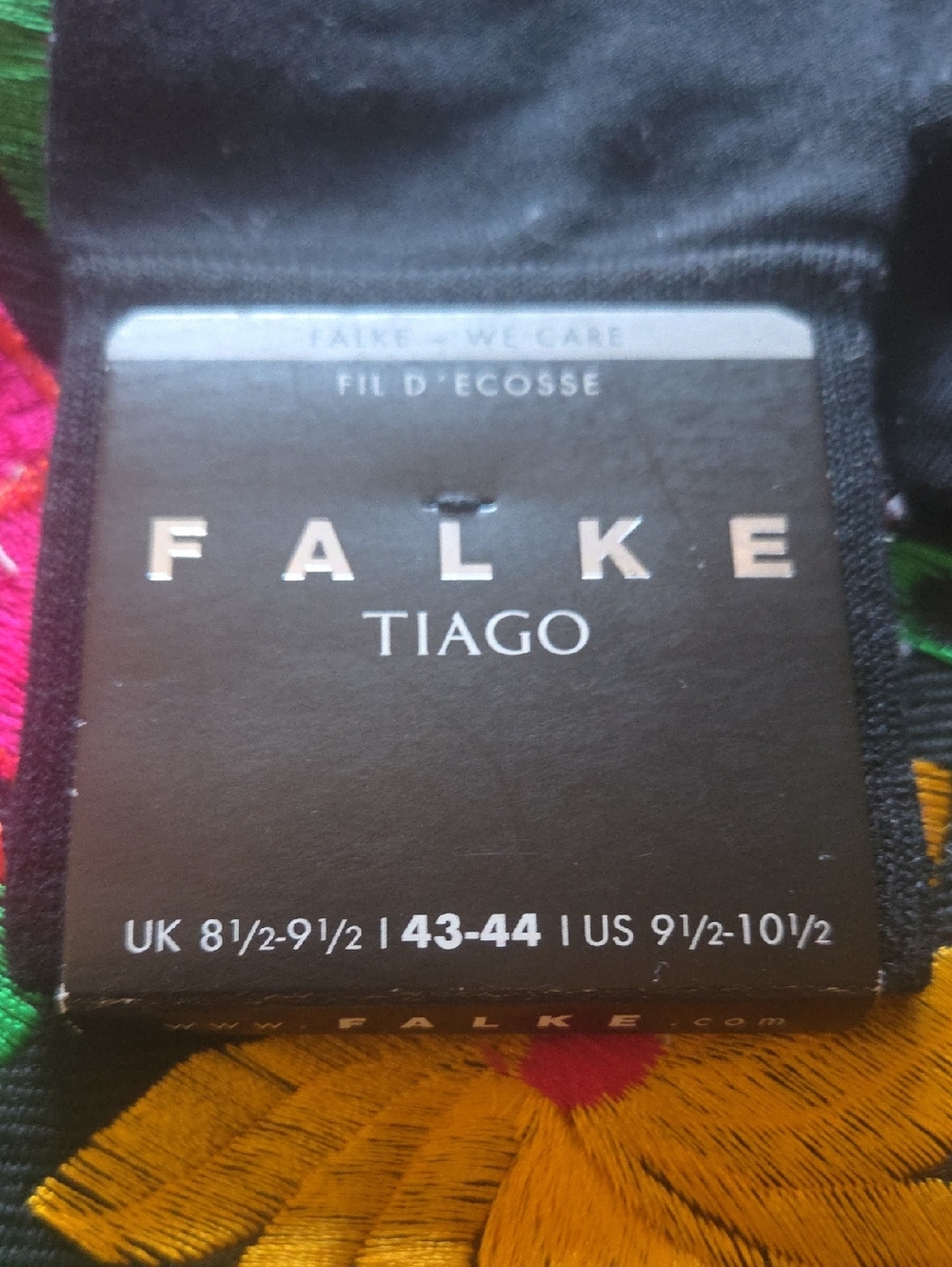 Falke Tiago Black Men's Dress Socks - Picture 2 of 5